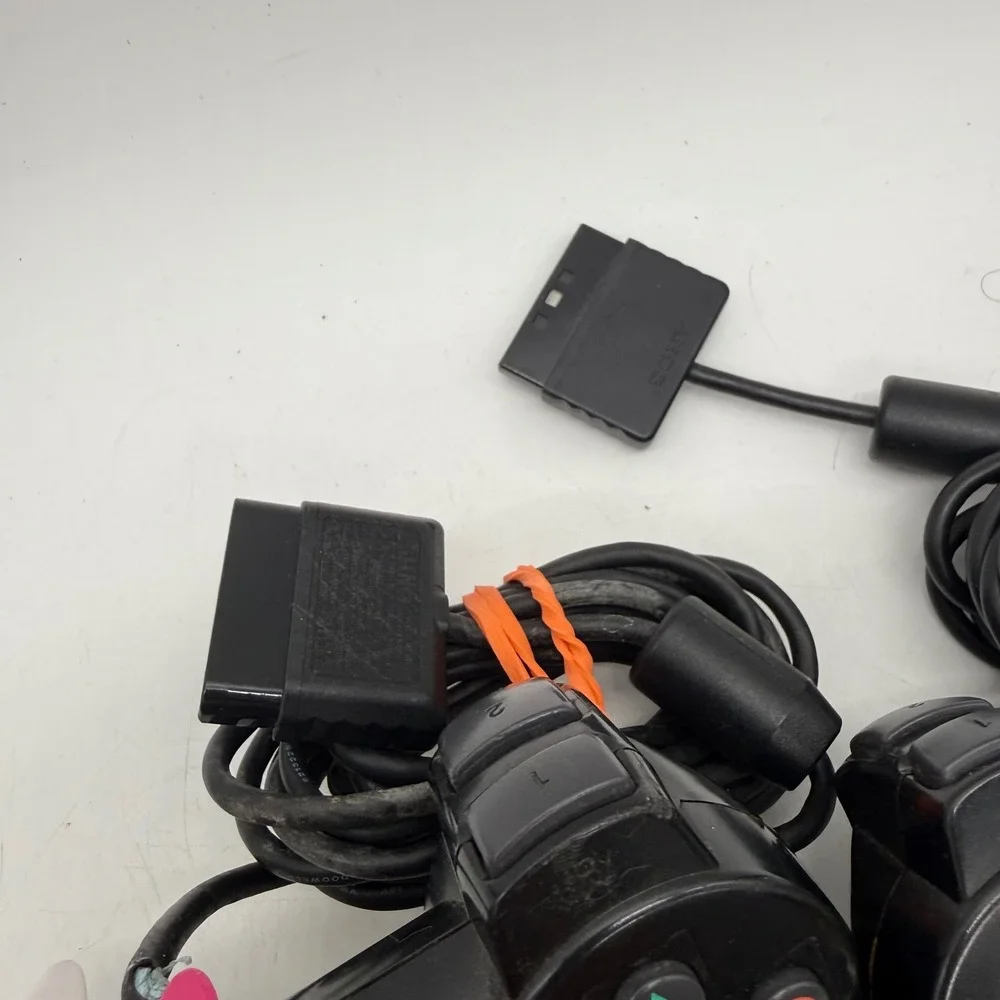 Sony PlayStation Controller Lot PS2 PS3 PS4 Remote Black White For Parts